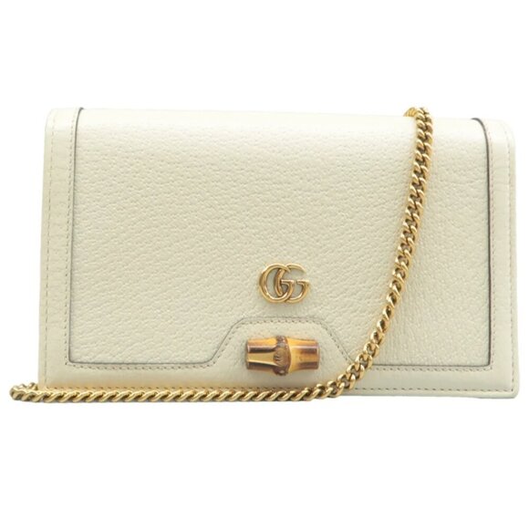 Gucci Handbags - 100% Authentic GUCCI White Leather Shoulder Bag